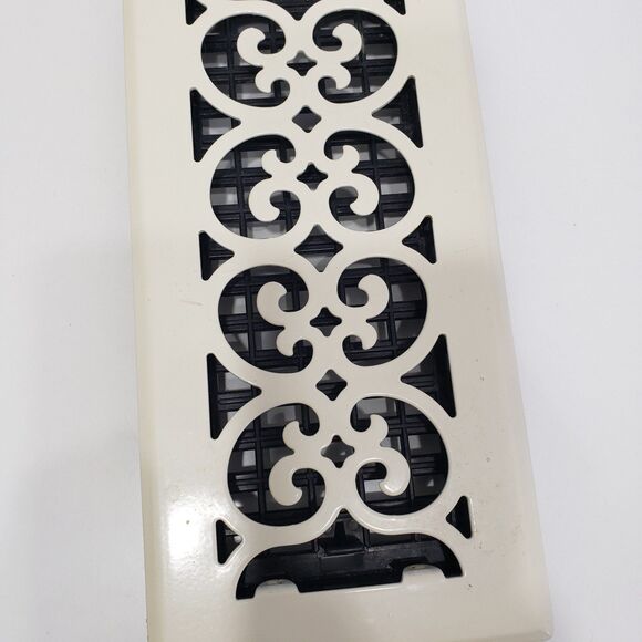 Decorative Floor Heat / Air Register, Ivory, Approx. 6 x 11 - Picture 4 of 10